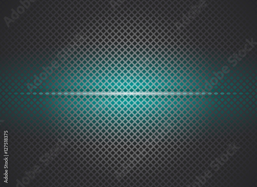 Neon metallic shiny grid background. Vector, Illustration © creadorimatges