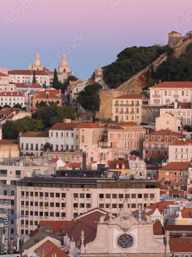 Cityscape of Lisbon, Portugal, seen from Miradouro Sao Pedro de © MagdalenaPaluchowska