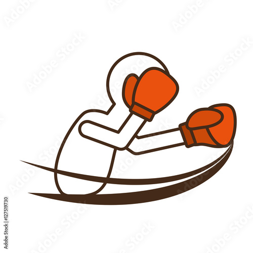 professional boxer avatar isolated icon vector illustration design