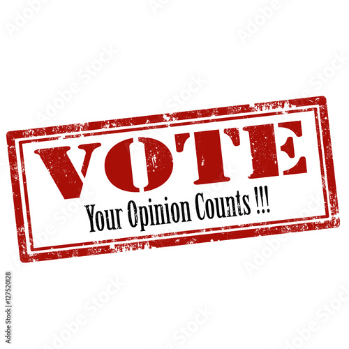 Vote-red stamp
