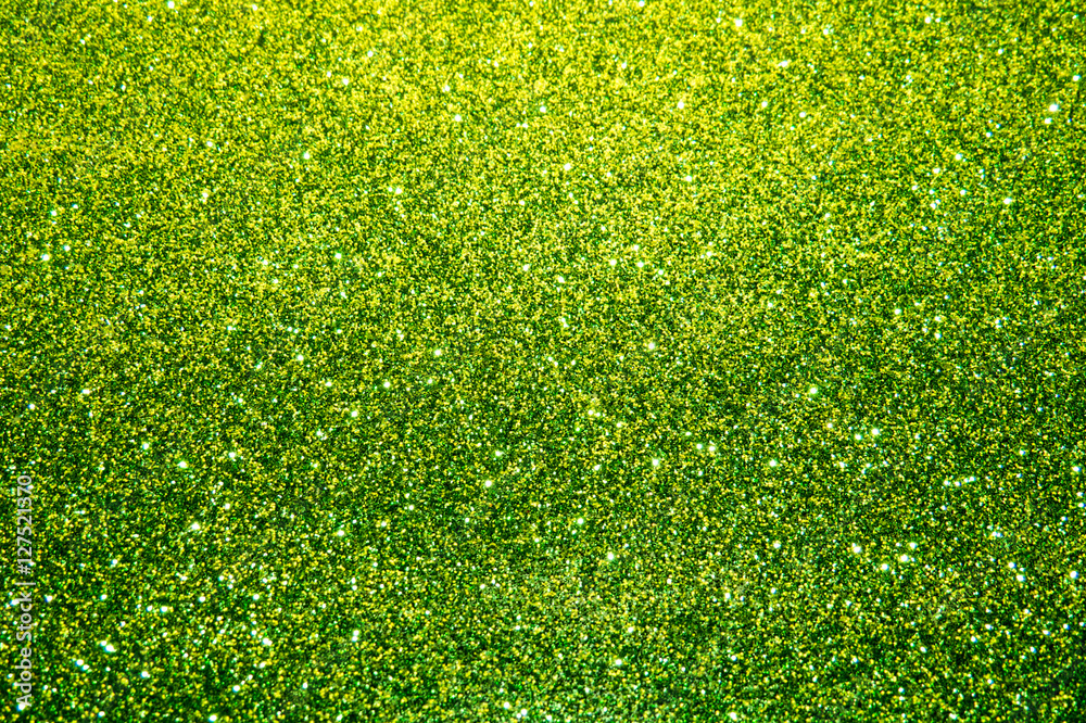 Fototapeta premium Green sparkling Christmas background