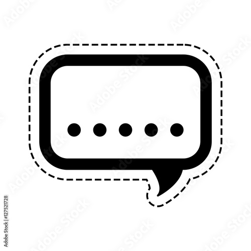 chat bubble symbol icon vector illustration graphic design