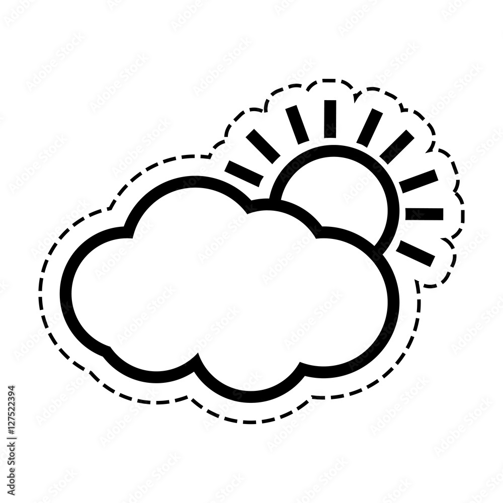 weather sun cloud icon vector illustration graphic design weather sun cloud icon vector illustration graphic design