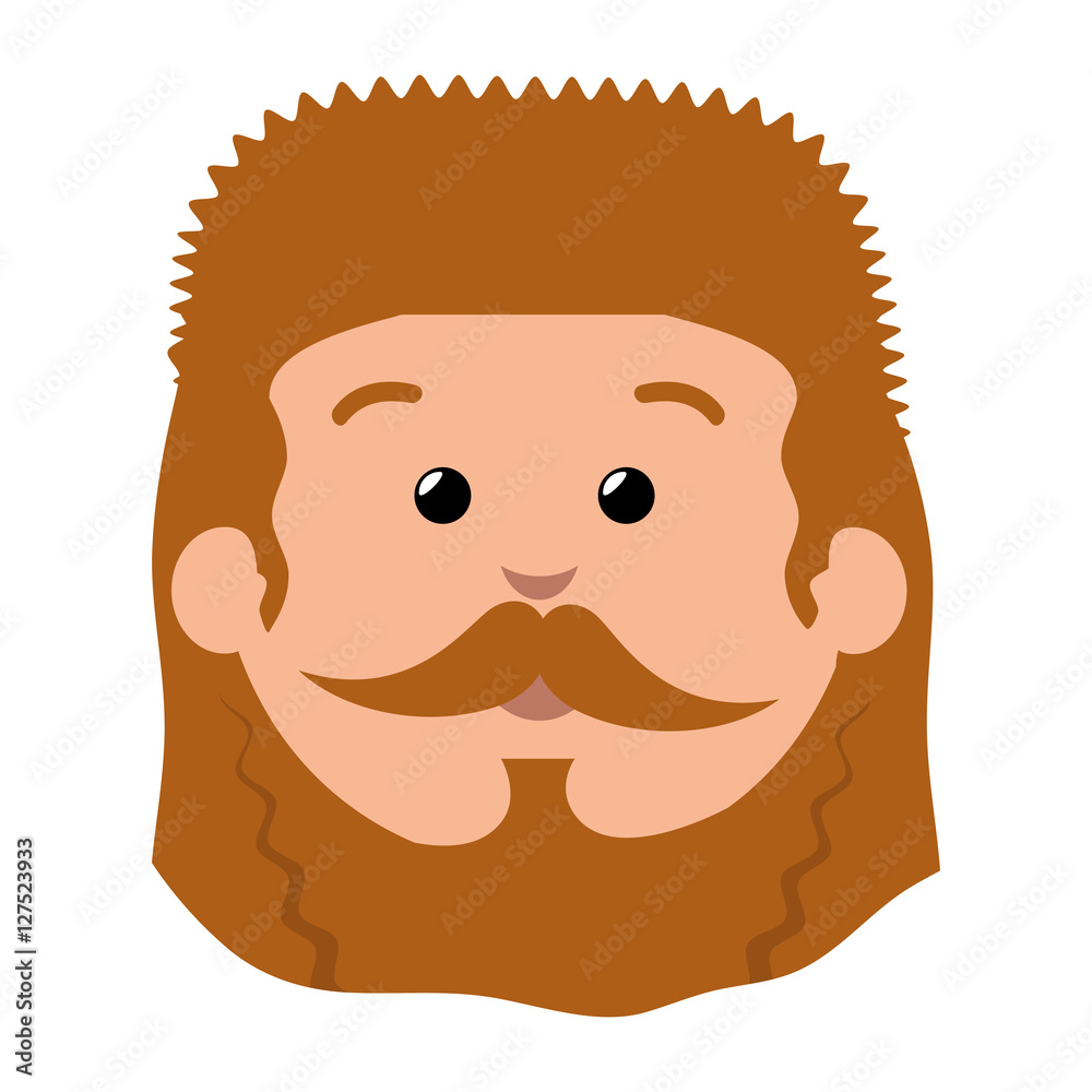 Shepherds face manger character vector illustration design Shepherds face manger character vector illustration design