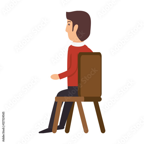 avatar person working icon vector illustration design