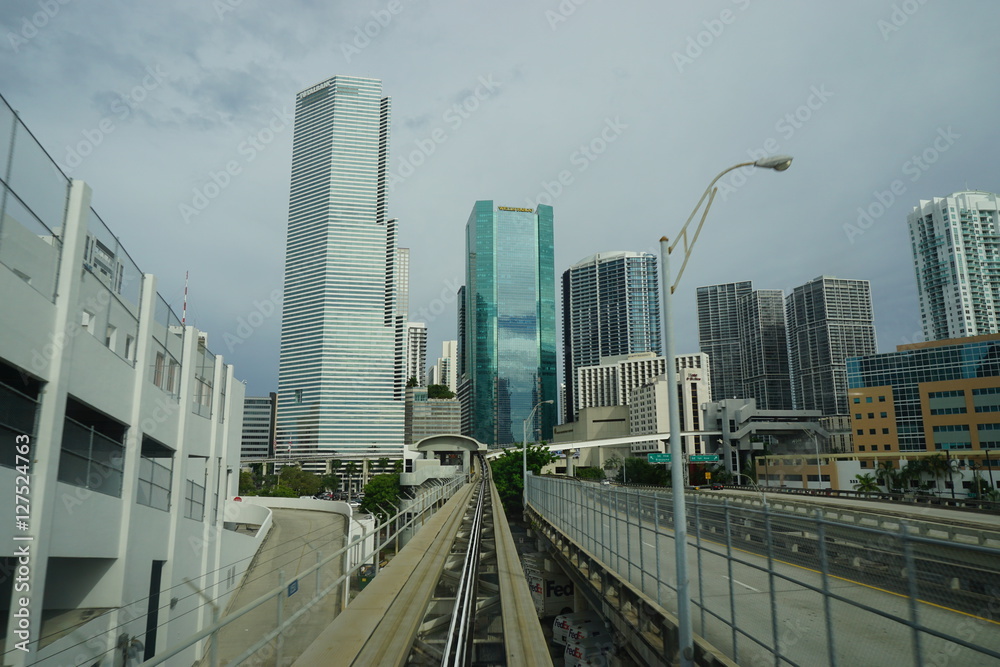 Naklejka premium Downtown Miami
