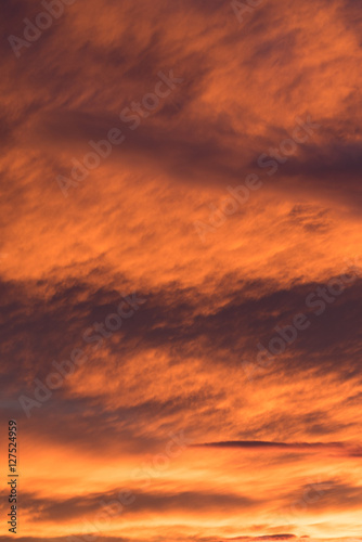 Sky with clouds at sunrise and sunset © Sead