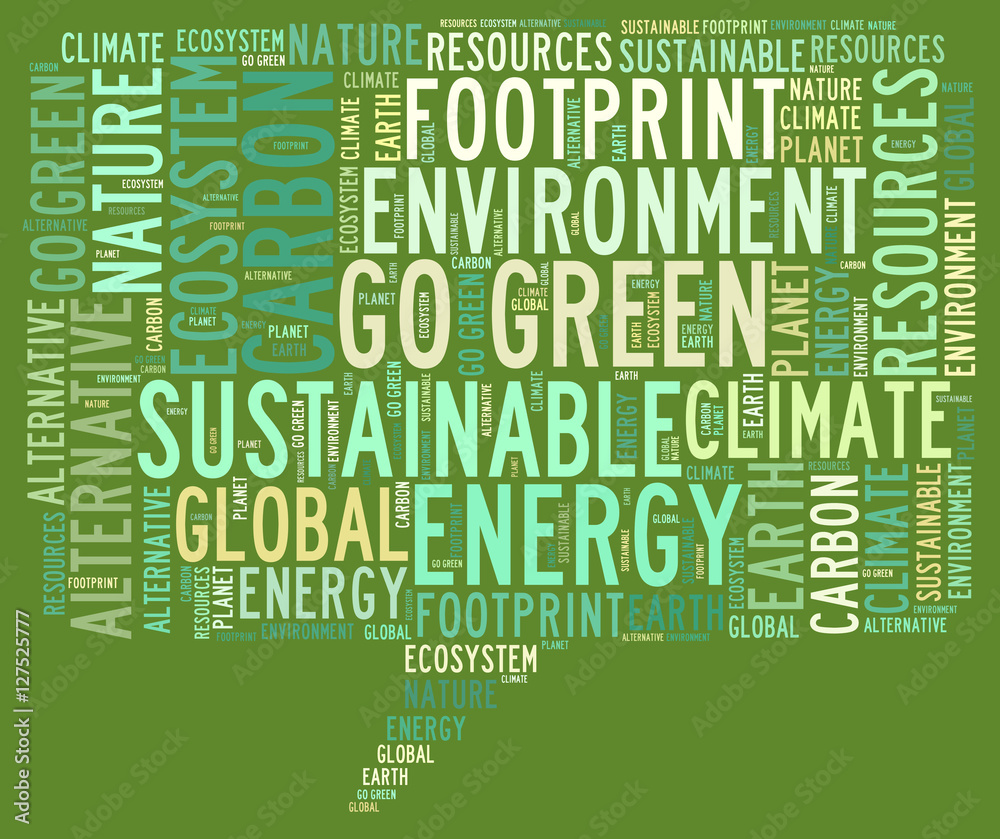 Go Green word cloud Go Green word cloud