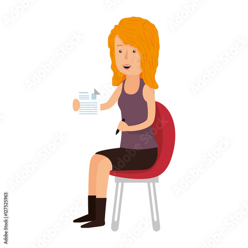 avatar person working icon vector illustration design