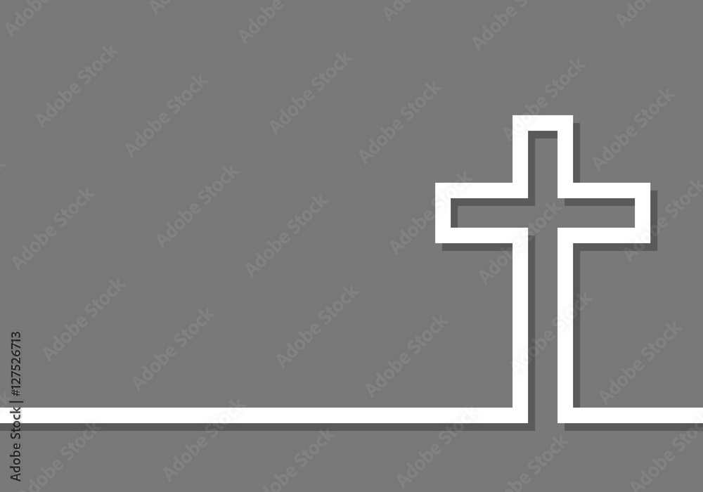 Cross icon. Vector illustration