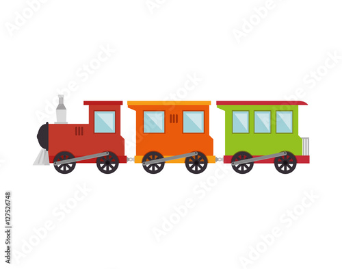 train toy kid isolated icon vector illustration design