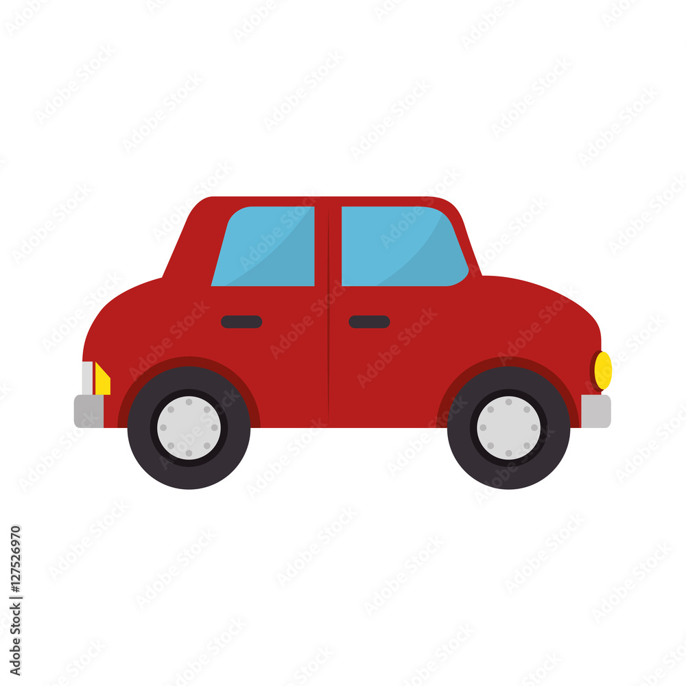 car toy kid isolated icon vector illustration design