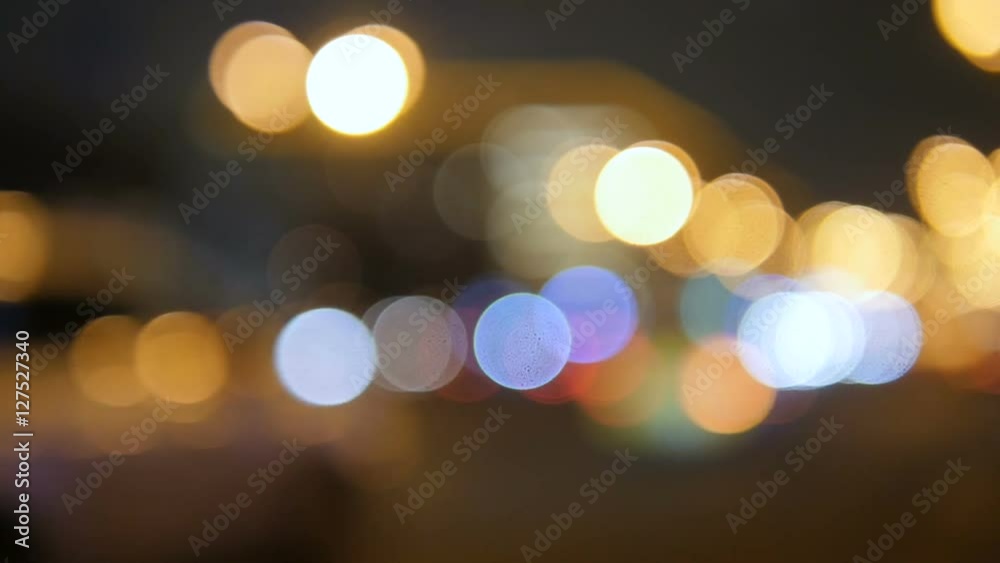 Abstract lights of traffic in the night. Blurred, not in focus, intentionally. Abstract lights of traffic in the night. Blurred, not in focus, intentionally.