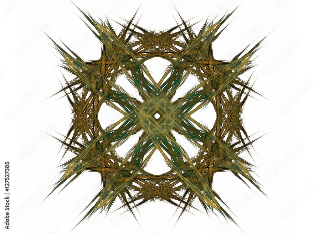 Abstract fractal with a dark green pattern Abstract fractal with a dark green pattern