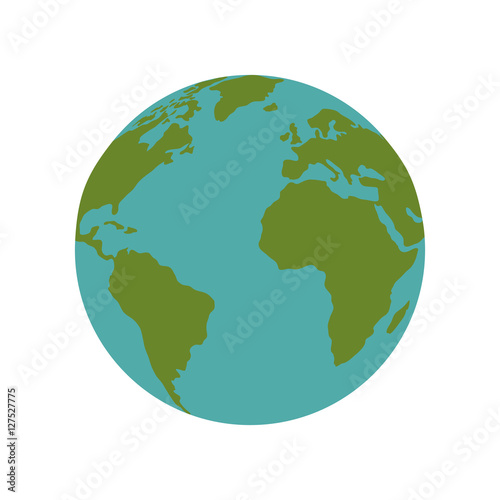 world planet earth isolated icon vector illustration design