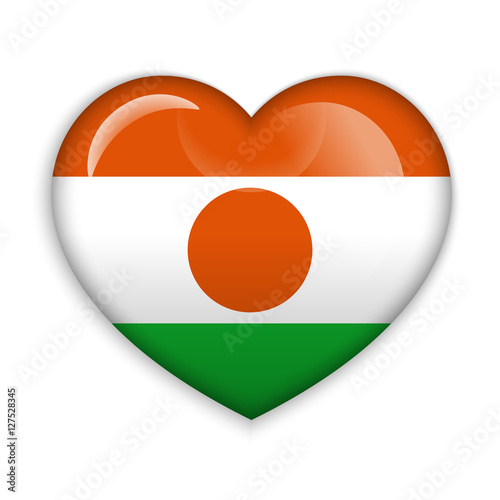 Love Niger. Flag Heart Glossy Button Free Download Love Niger. Flag Heart Glossy Button - GFXLoad