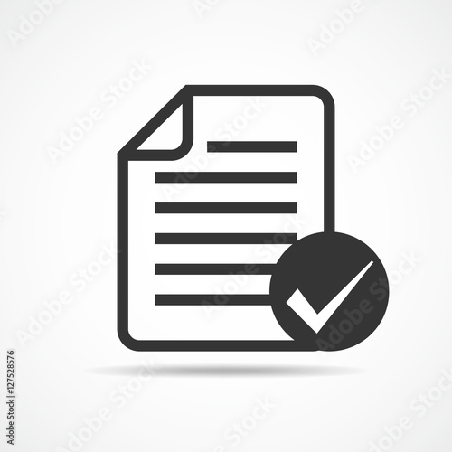 Checklist icon. Vector illustration.