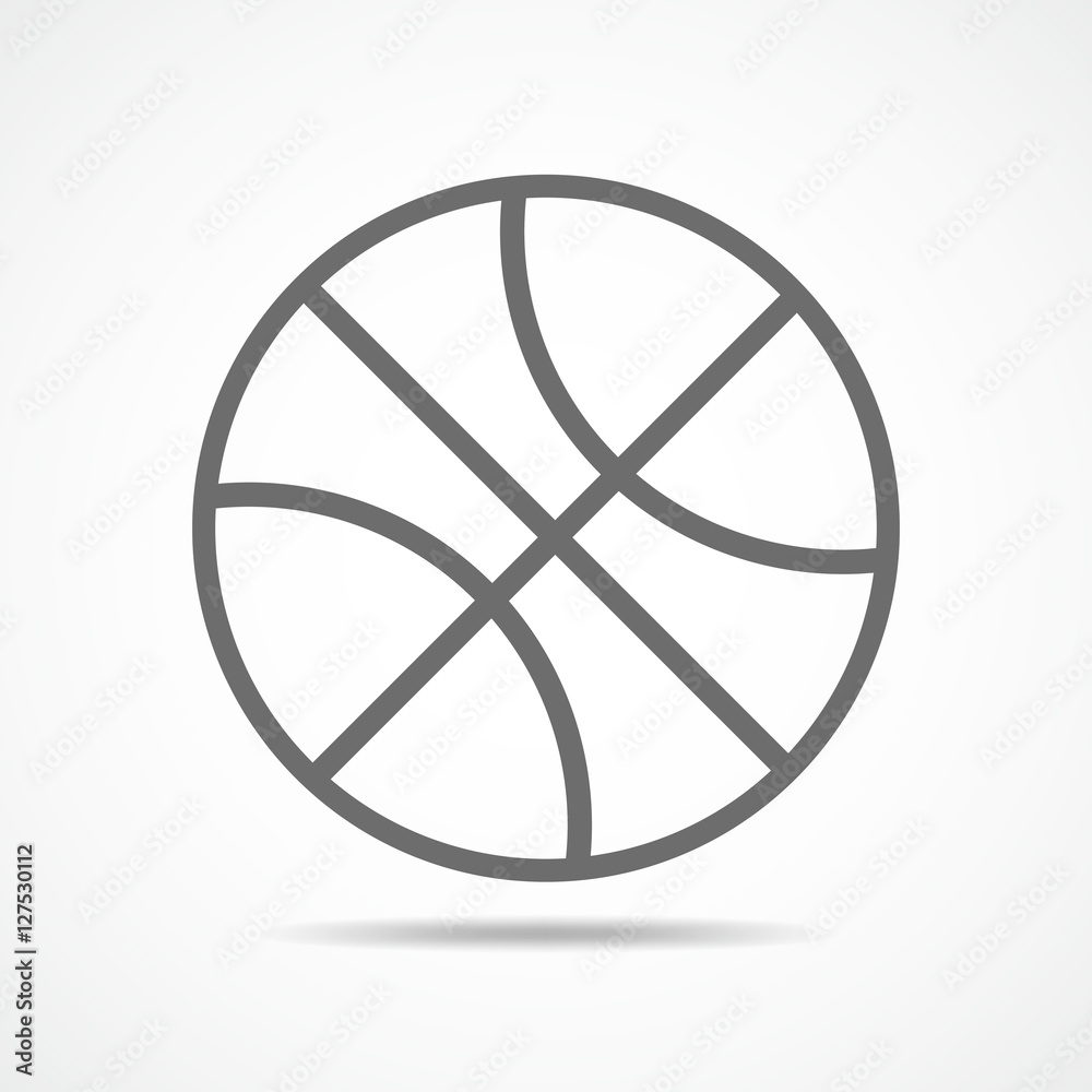 Basketball ball icon. Vector illustration. Basketball ball icon. Vector illustration.