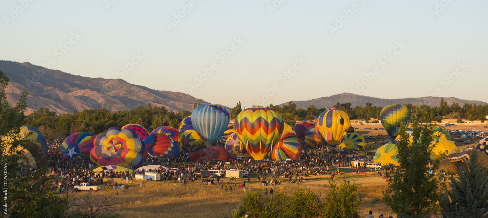 Obraz premium Start Of Balloon Race