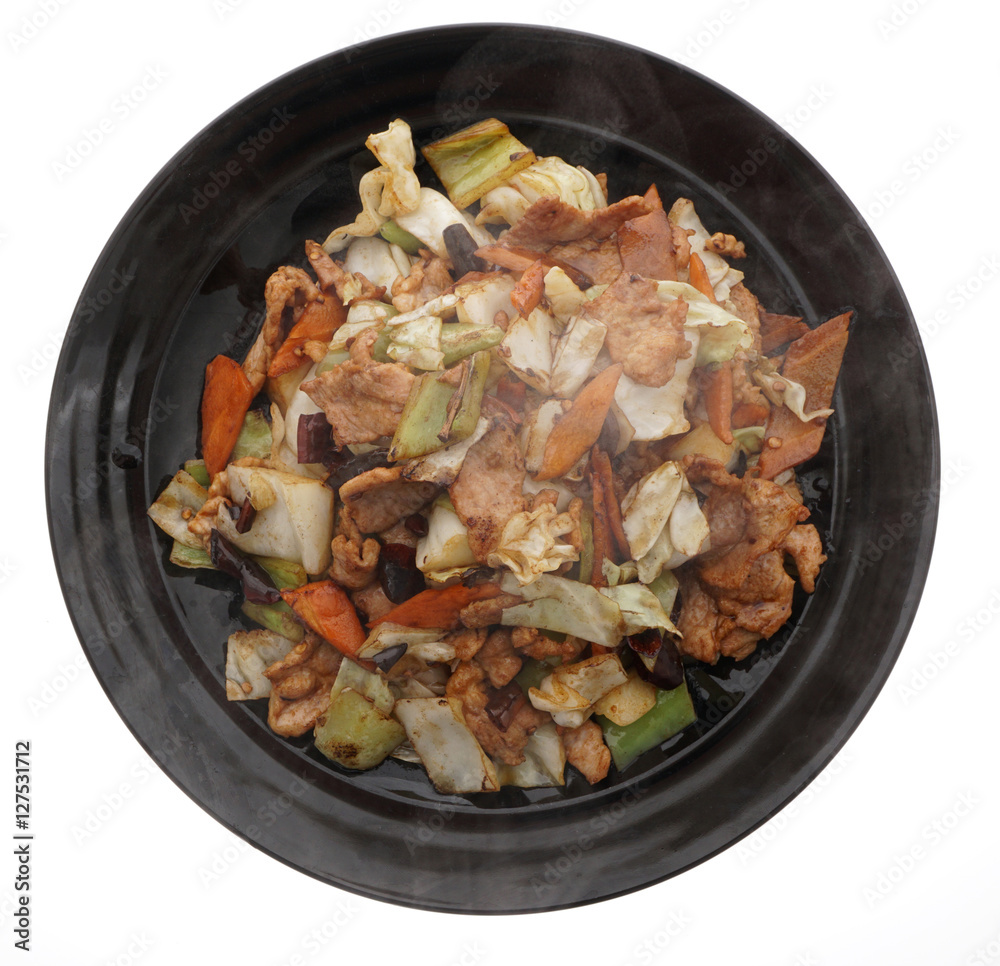 Chinese food. Hot pork with vegetables Chinese food. Hot pork with vegetables