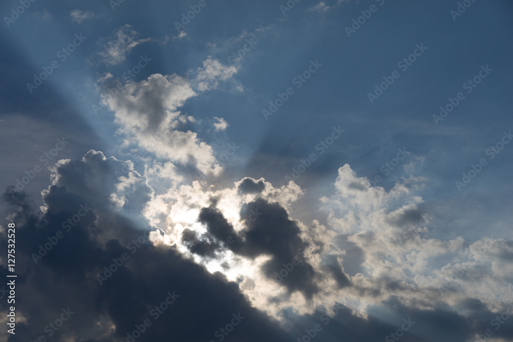 Sky with clouds at sunrise and sunset Sky with clouds at sunrise and sunset