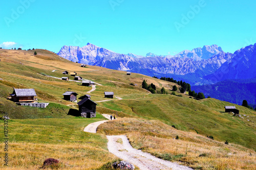 hiking tour around the sass putia South Tyrol Italy photo