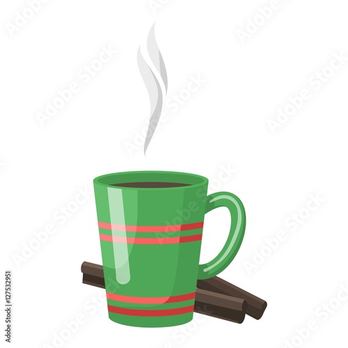 Mulled wine vector illustration.