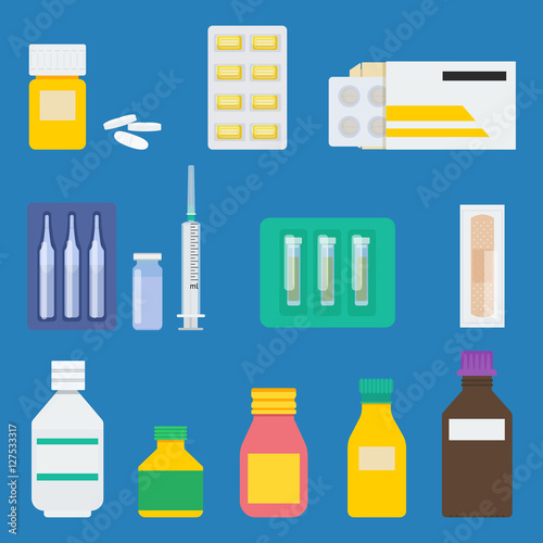 Medical elements vector illustration