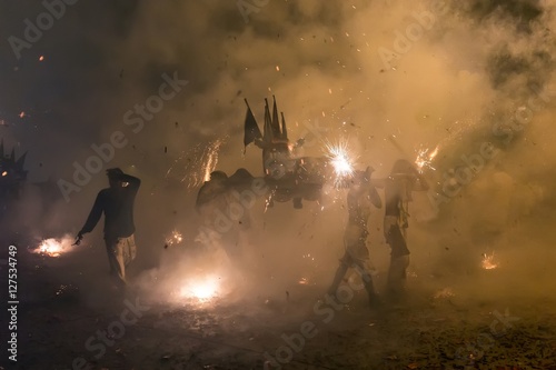 Night religious procession photo