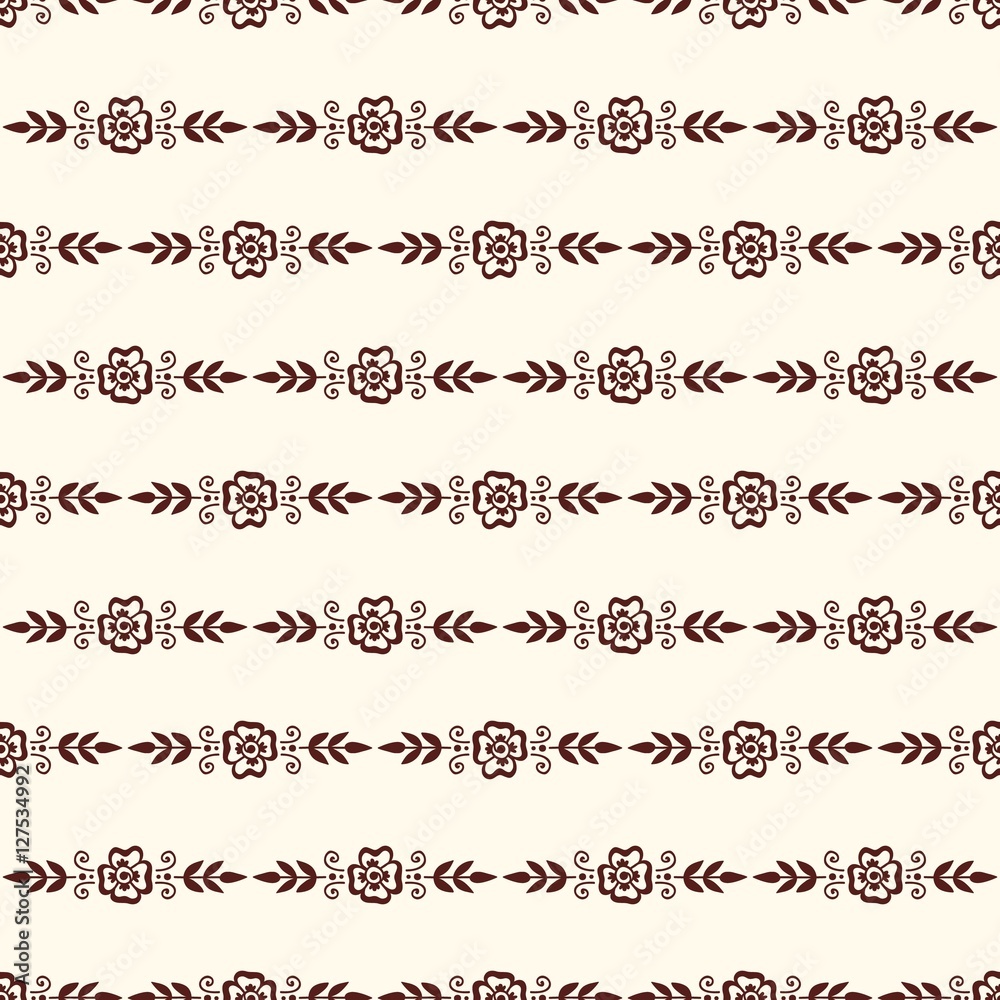 Fototapeta premium Mehendi pattern illustration