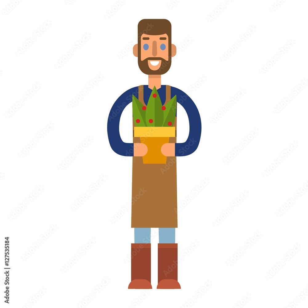 Farmers vector illustration