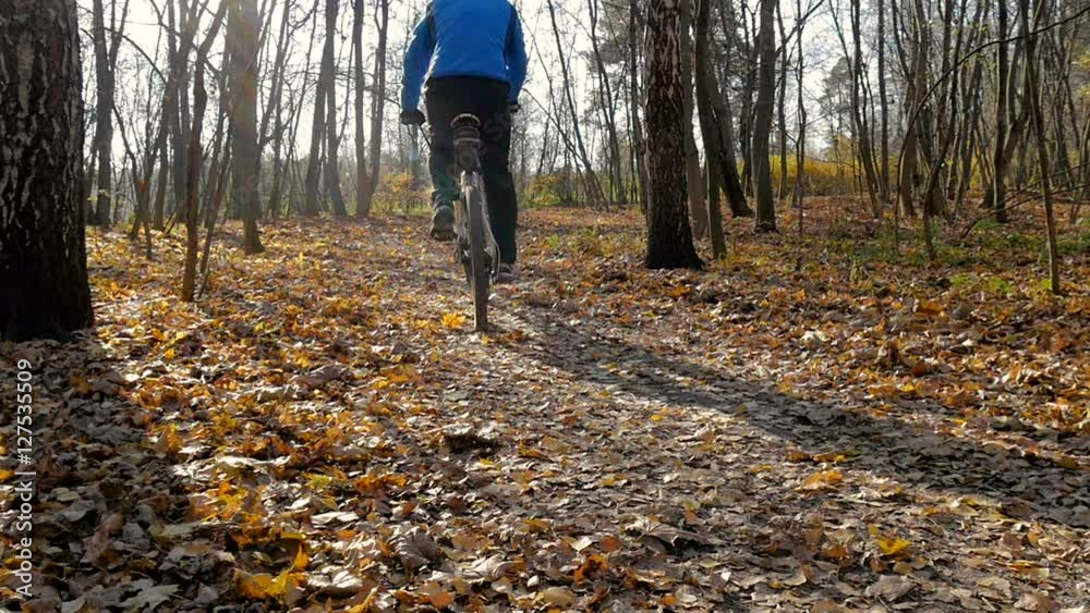 Sportsman riding in the park. Sportsman riding in the park.