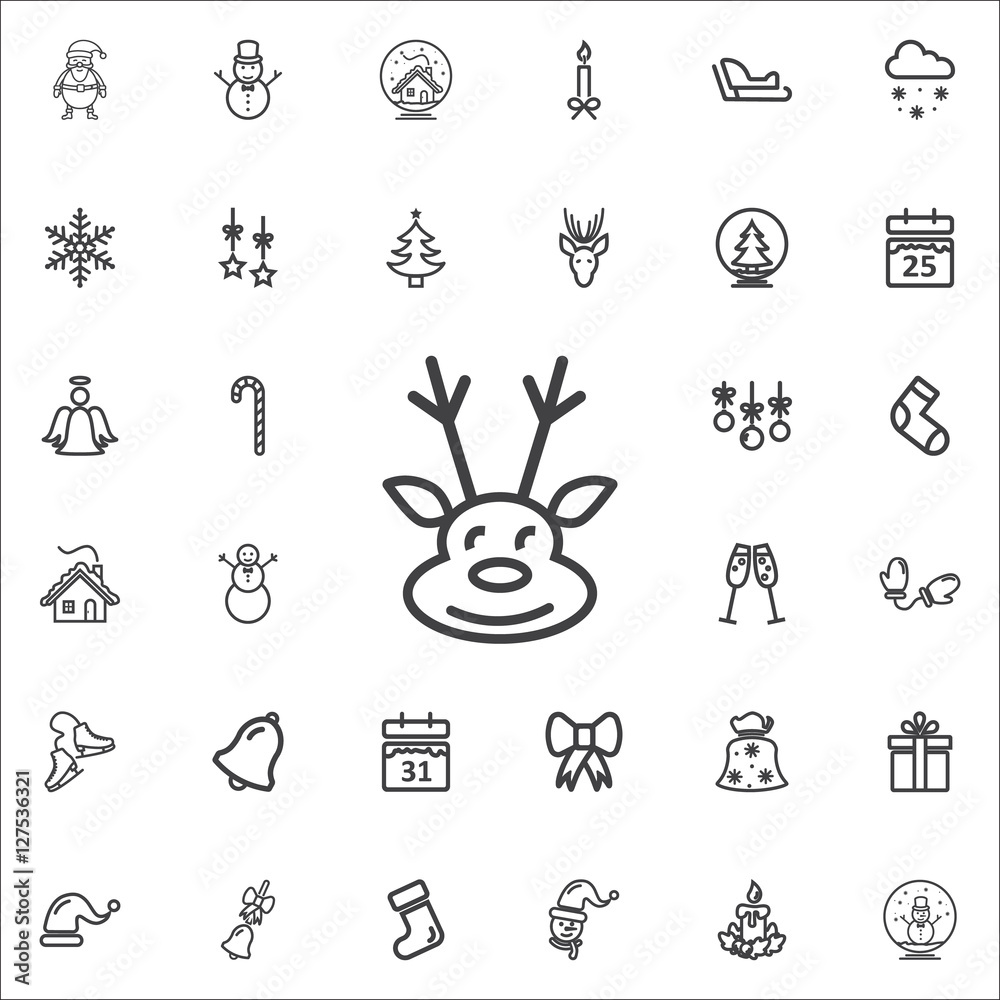 Fototapeta premium Deer icon