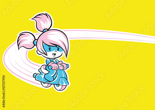 Scooter Cute Girl