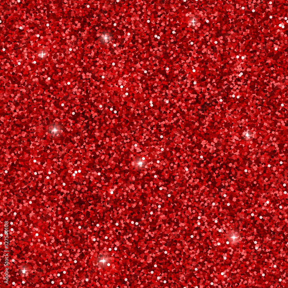 Red glitter seamless pattern