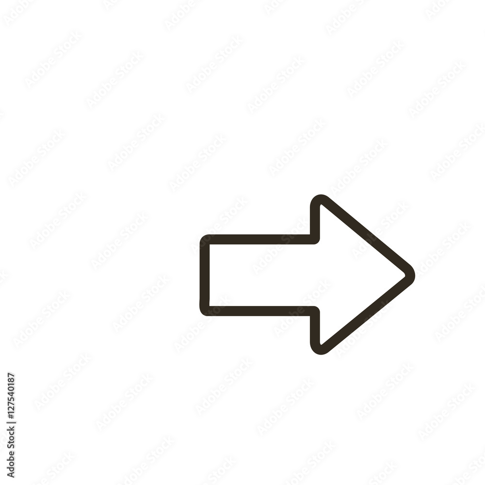 Arrow icon vector