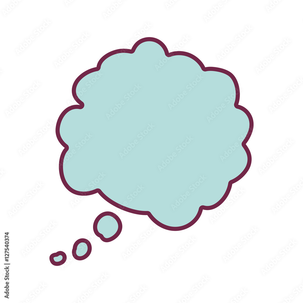 silhouette cloud callout with cumulus background blue vector illustration silhouette cloud callout with cumulus background blue vector illustration