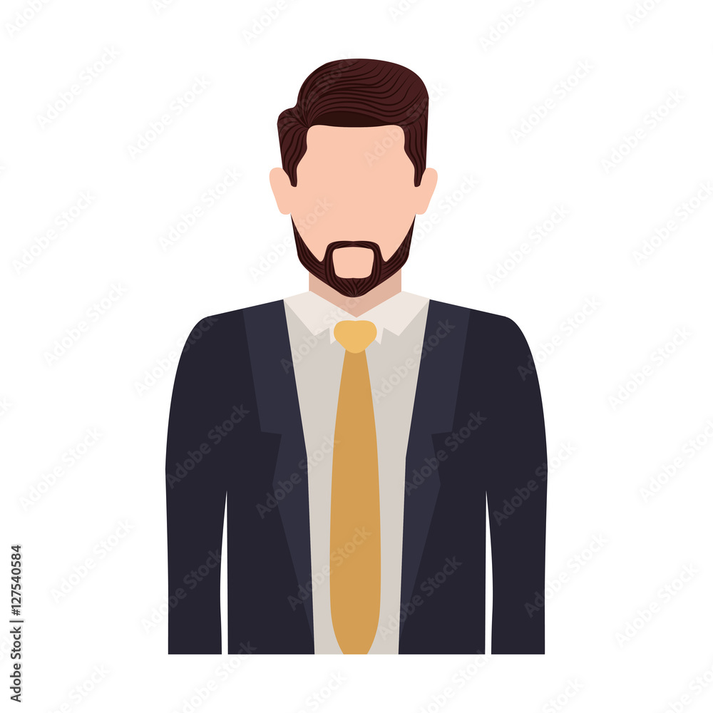 half body silhouette man with necktie vector illustration half body silhouette man with necktie vector illustration
