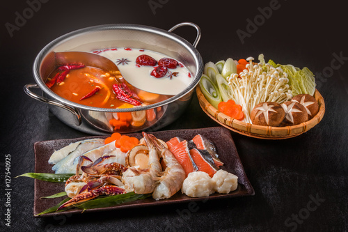 中華火鍋と専用鍋 Chinese hotpot and exclusive pan