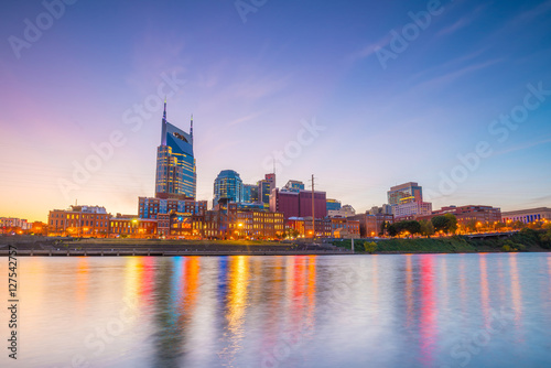 Fototapeta Naklejka Na Ścianę i Meble -  Nashville, Tennessee downtown skyline