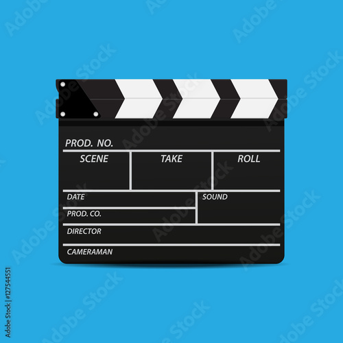 Slate clapper board.