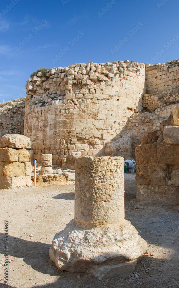 Ruins of Herodium or Herodion, the fortress of Herod, the Great, Ruins of Herodium or Herodion, the fortress of Herod, the Great,
