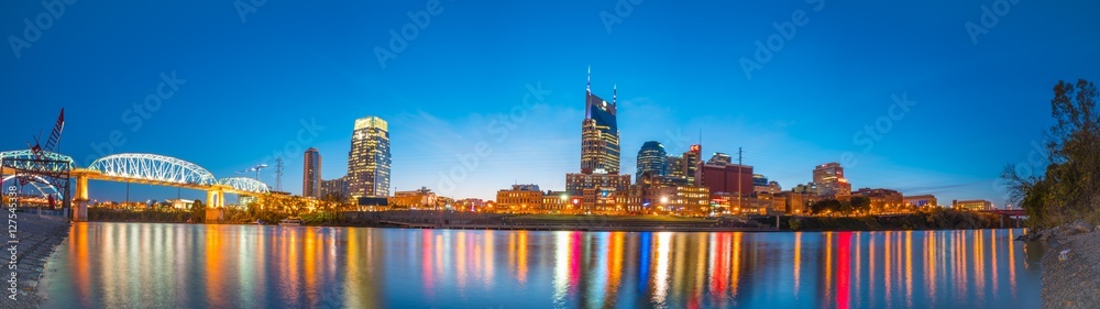 Obraz premium Nashville, Tennessee downtown skyline