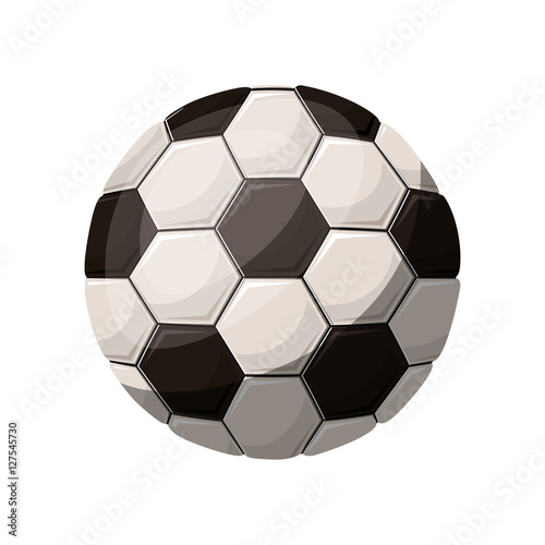 silhouette color with soccer ball vector illustration © grgroup