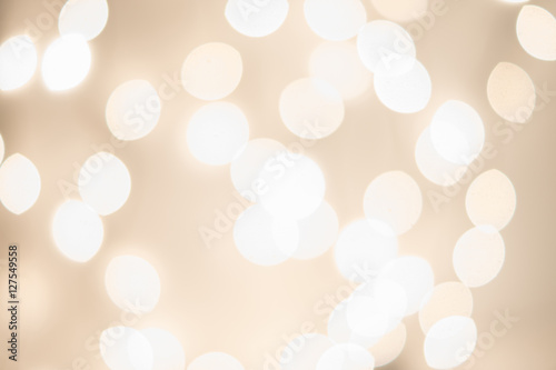 Abstract christmas lights on the background. Defocused image.