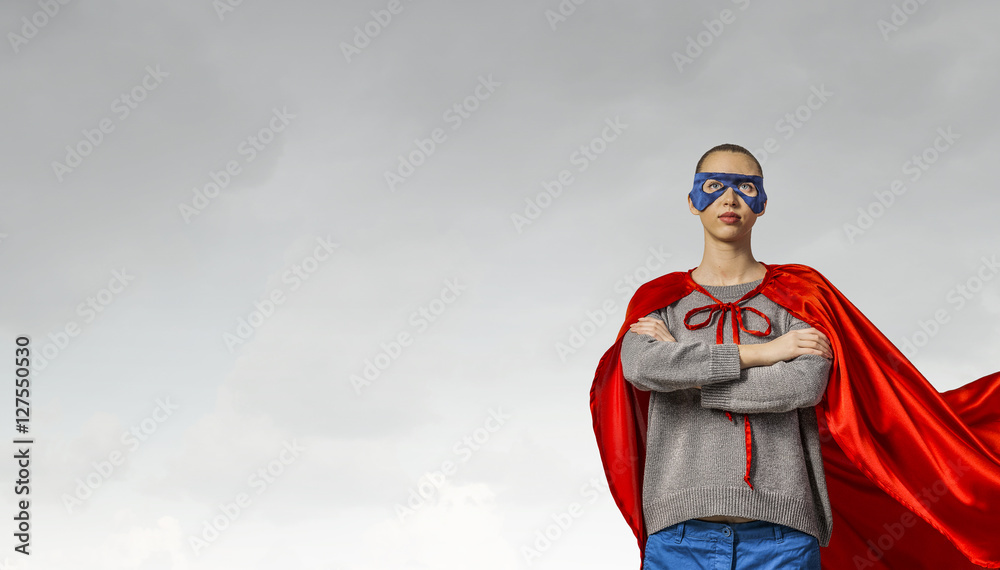 She is super hero . Mixed media She is super hero . Mixed media