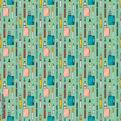 Vaping set vector.