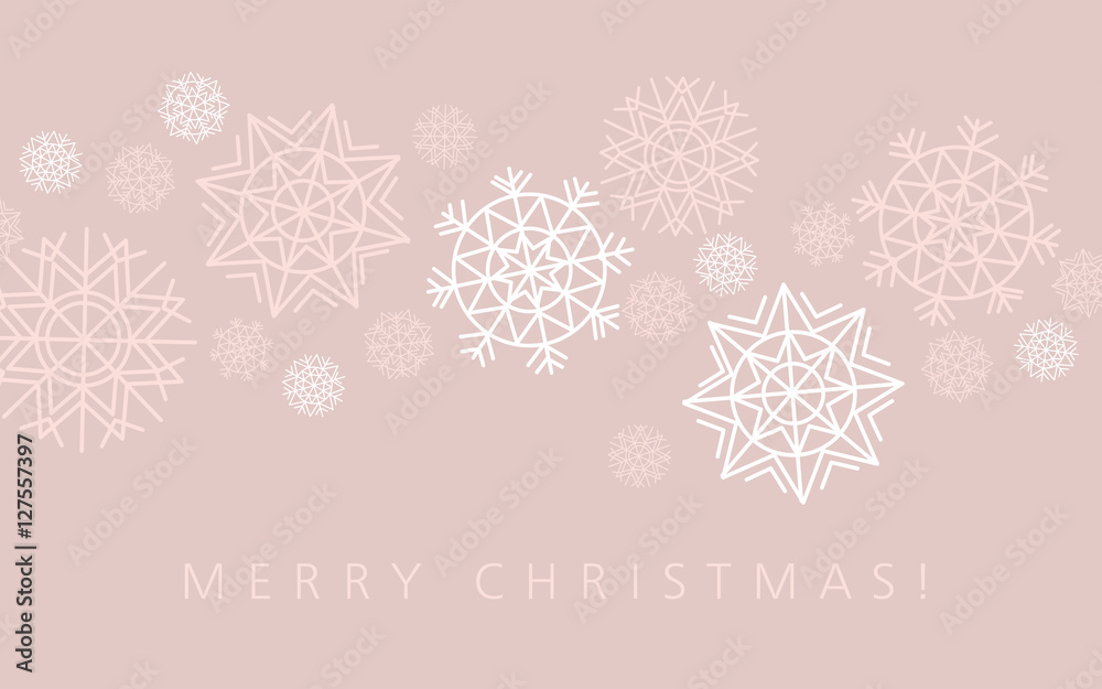 snowflake winter background in gentle feminine style. Vector ill snowflake winter background in gentle feminine style. Vector ill