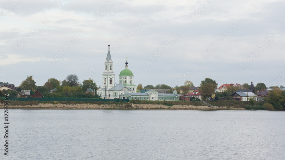 Catherine nunnery in Tver on the banks of the Volga River. Built in 1774.