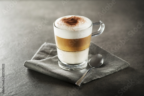 Latte macchiato coffee photo